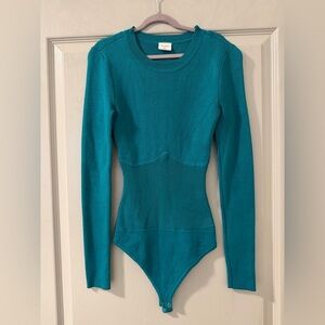Abercrombie Green Knit Sweater Bodysuit